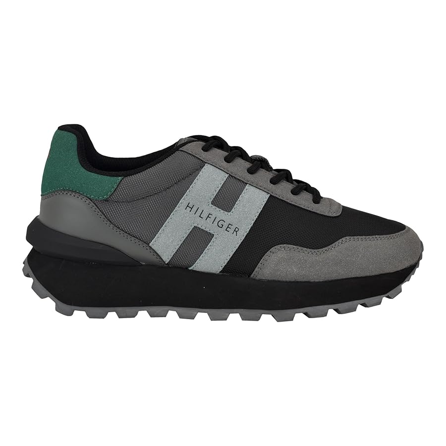 Amazon.com | Tommy Hilfiger Gani Grey/Black Multi 8 M